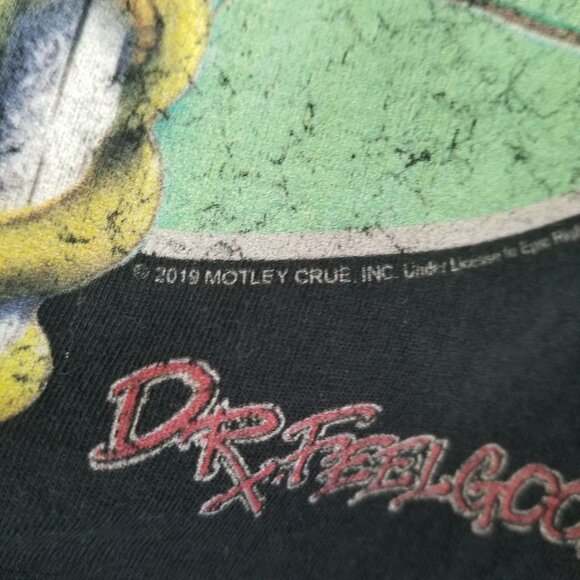 Motley Crue Band Tee Black Short Sleeves Dr. Feelgood 2019 Adult Large - Picture 4 of 7